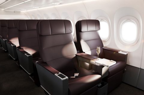 Qantas Airbus A321XLR business seats